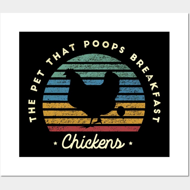 Chickens Poop Breakfast Wall Art by Pablo_jkson